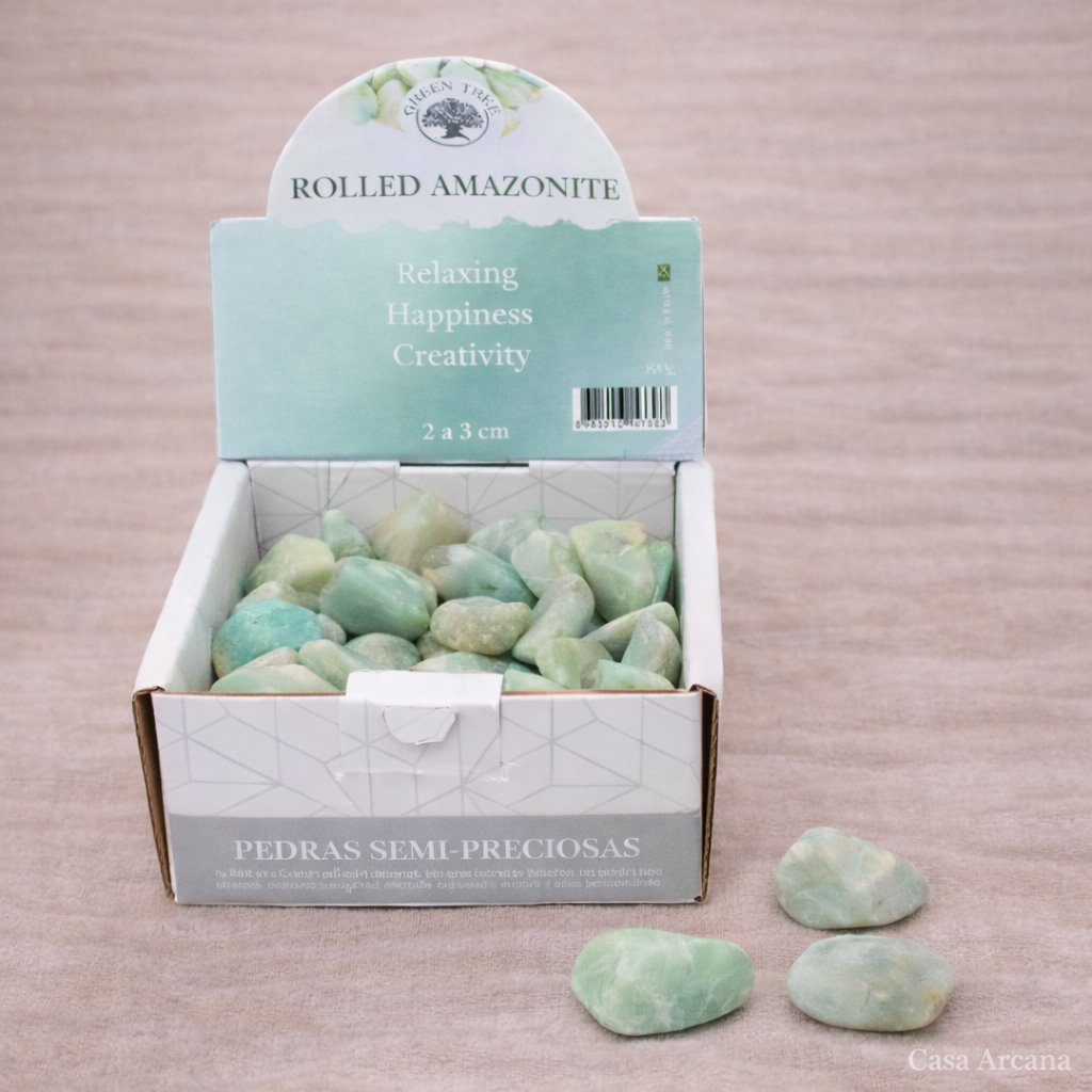 Amazonita (Brasil) — 2–3 cm