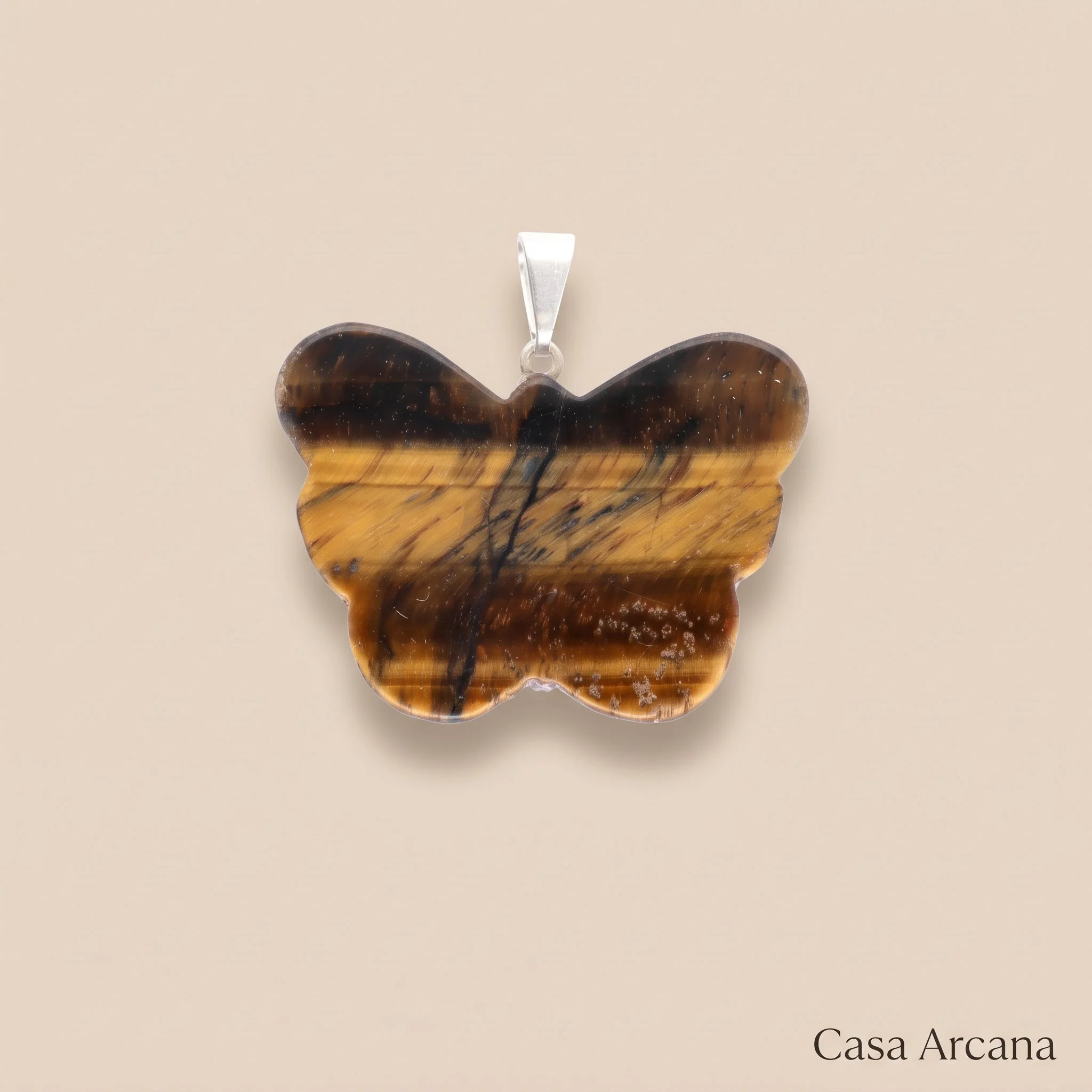 Colgante Mariposa Ojo de tigre