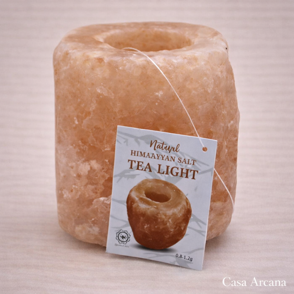 Portavelas de sal del Himalaya Naranja