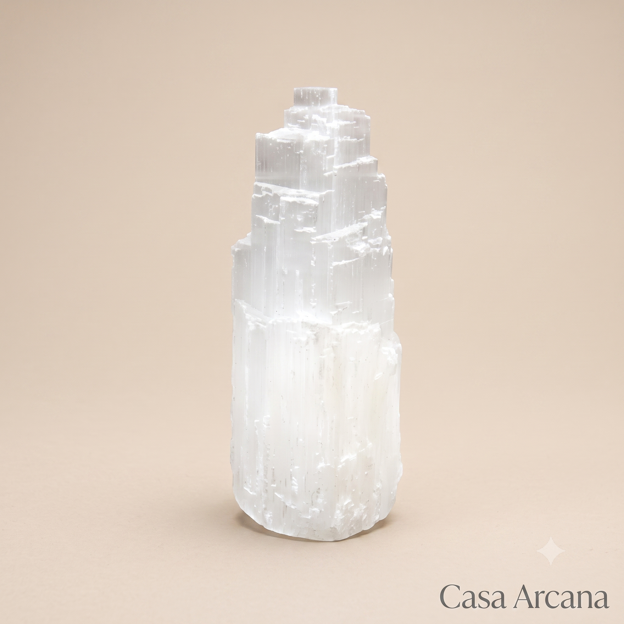 Torre de Selenita Pequeña (10 x 4 cm aprox.)