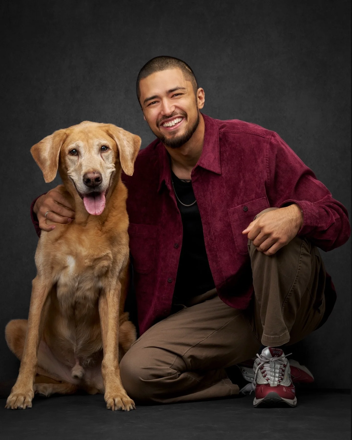 Jax is the kind of soul who walks into the studio and fills the room before he even settles in. Eleven years old, gentle as ever, and carrying a lifetime of loyalty in his eyes&hellip; and yet, no one would ever guess his age with the way he kept tro