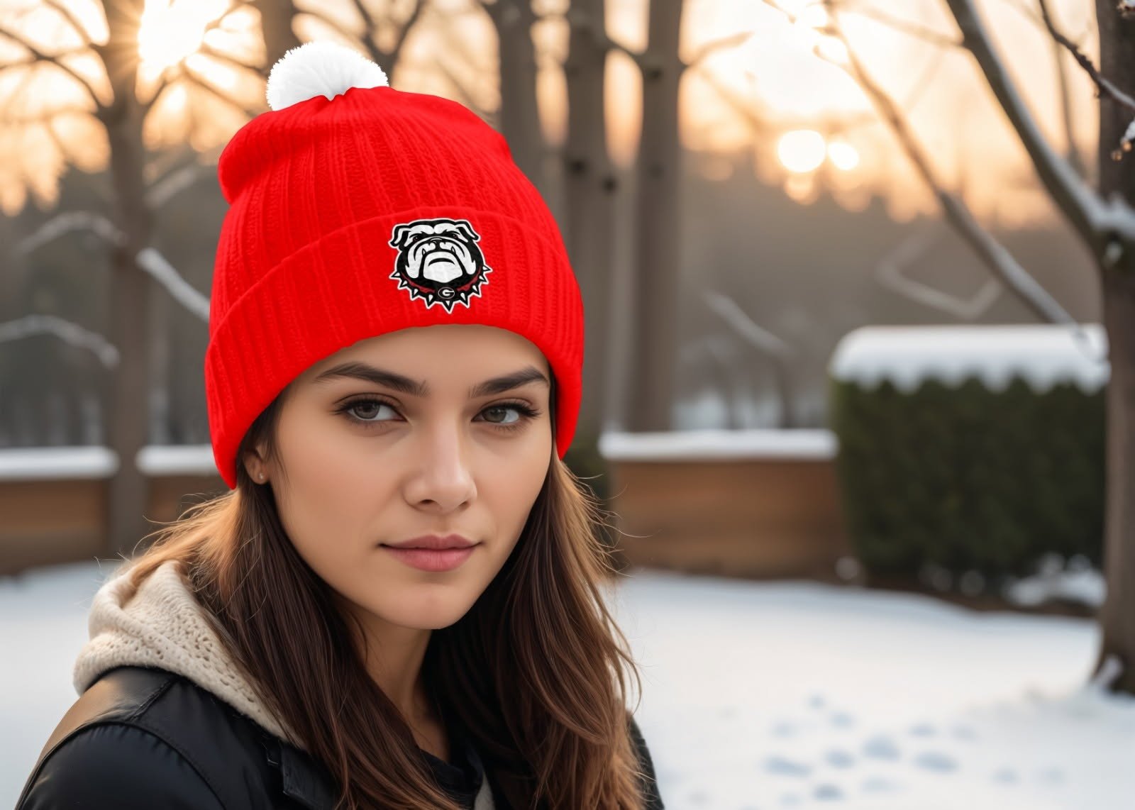 Bulldogs Red Winter Hat