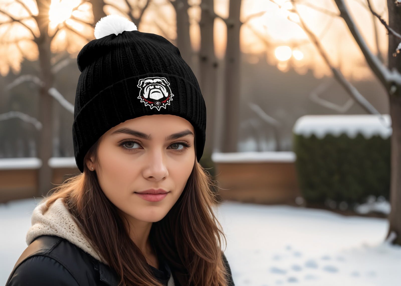 Bulldogs Black Winter Hat