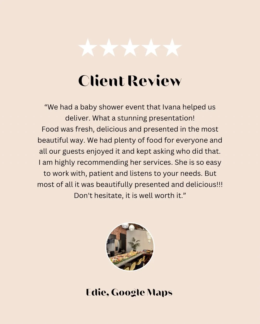 ✨ Client Review Fridays ✨
Starting a new Friday series sharing kind words from our clients 🤍

This review comes straight from Google Maps, and I&rsquo;m so grateful to be trusted with such special moments&mdash;like celebrating a beautiful baby show