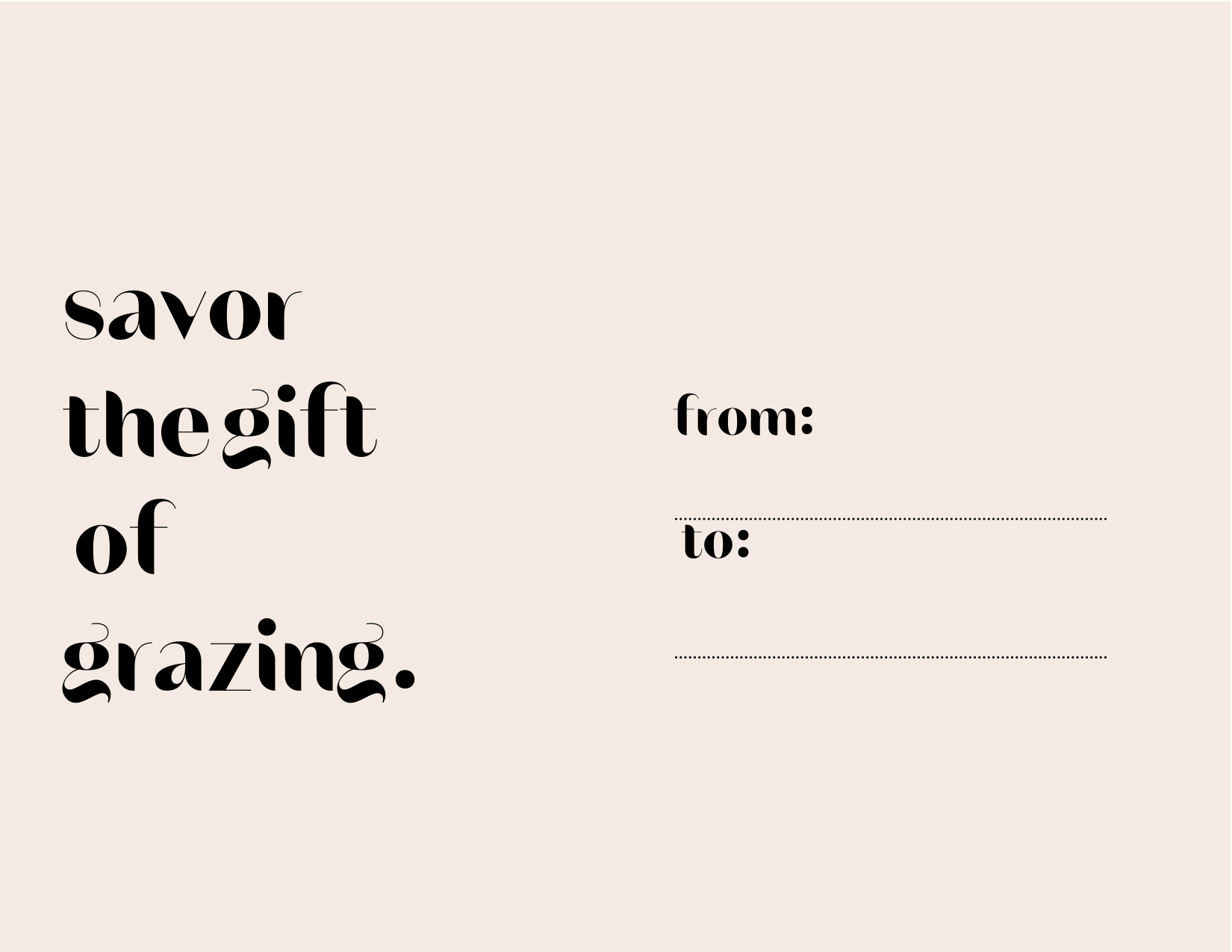 GRAZED GIFT CARD