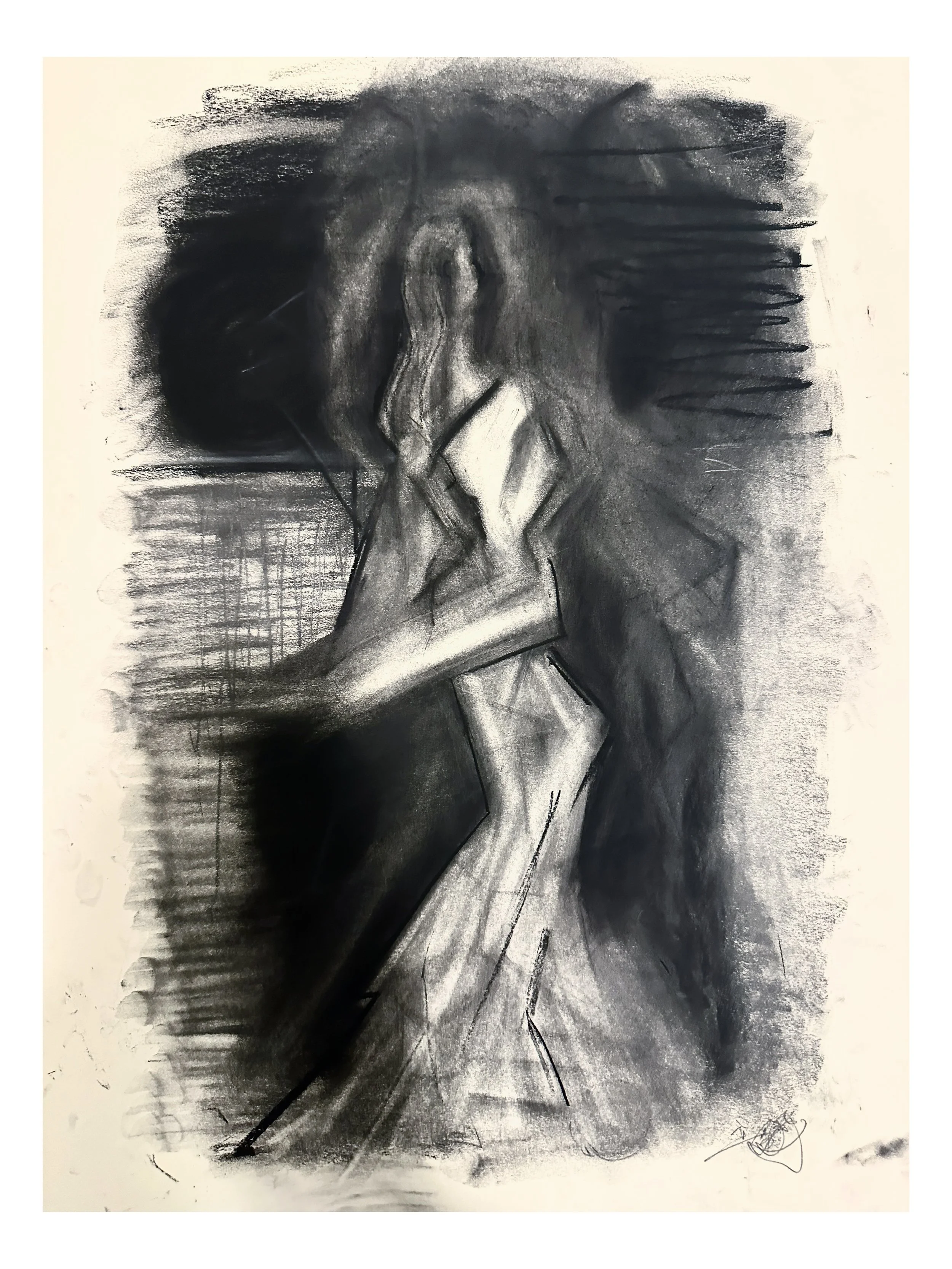 "A women"
18 in×24 in
Charcoal on paper