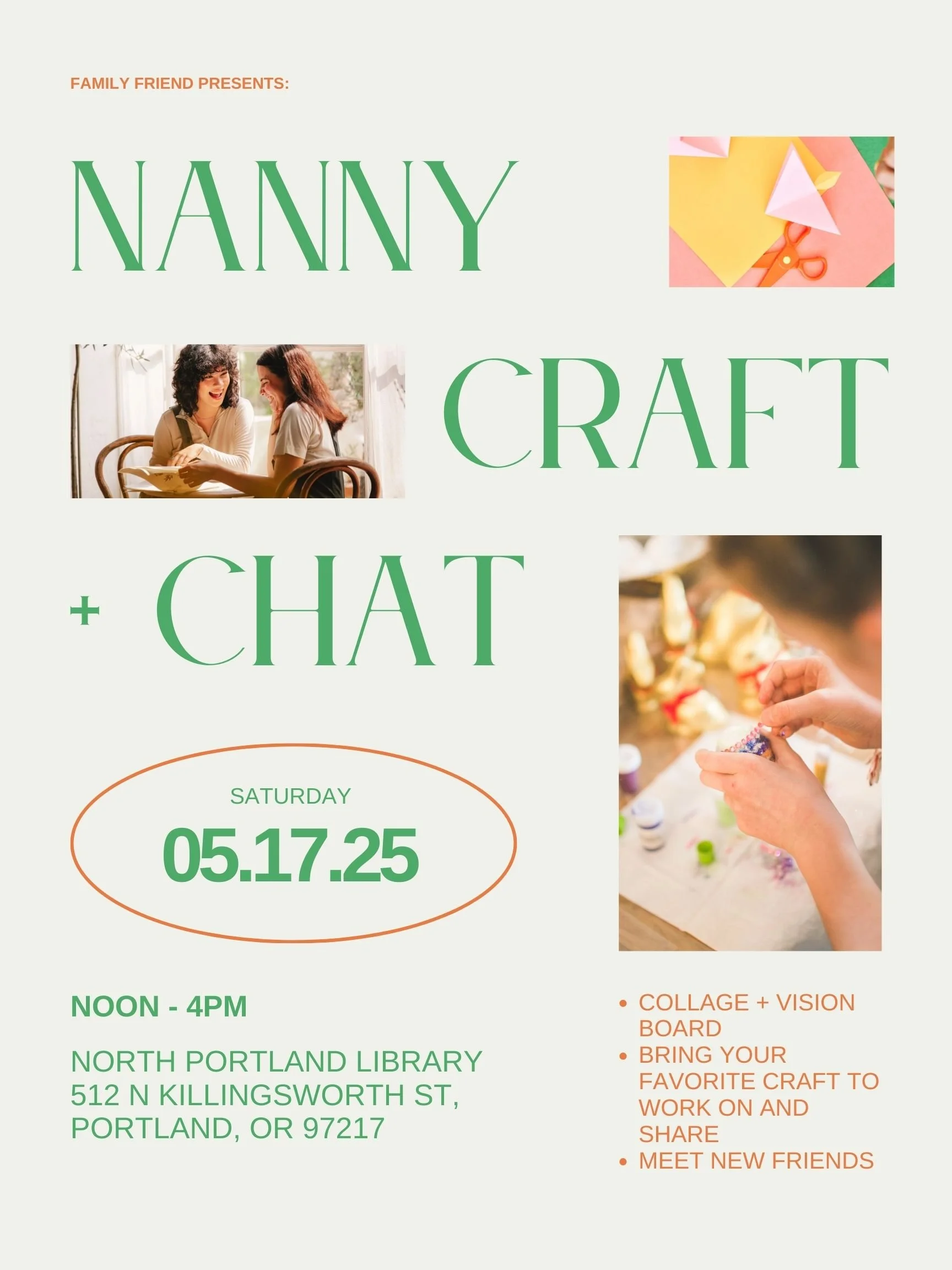 Nanny Craft + Chat