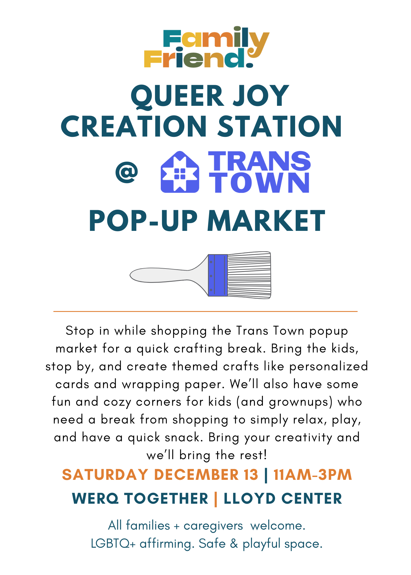 Queer Joy Creation Station @ Trans Town Market