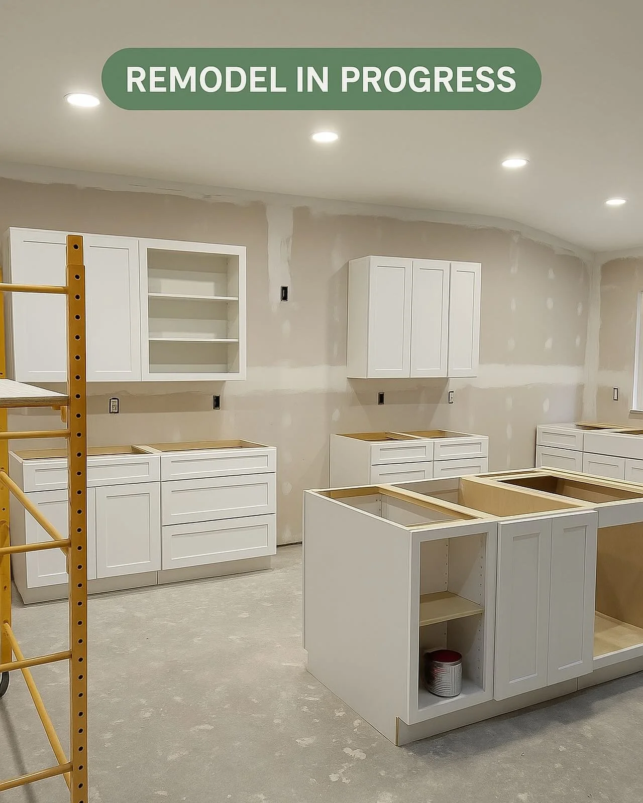 Bringing your dream kitchen to life — one cabinet at a time. 🔨