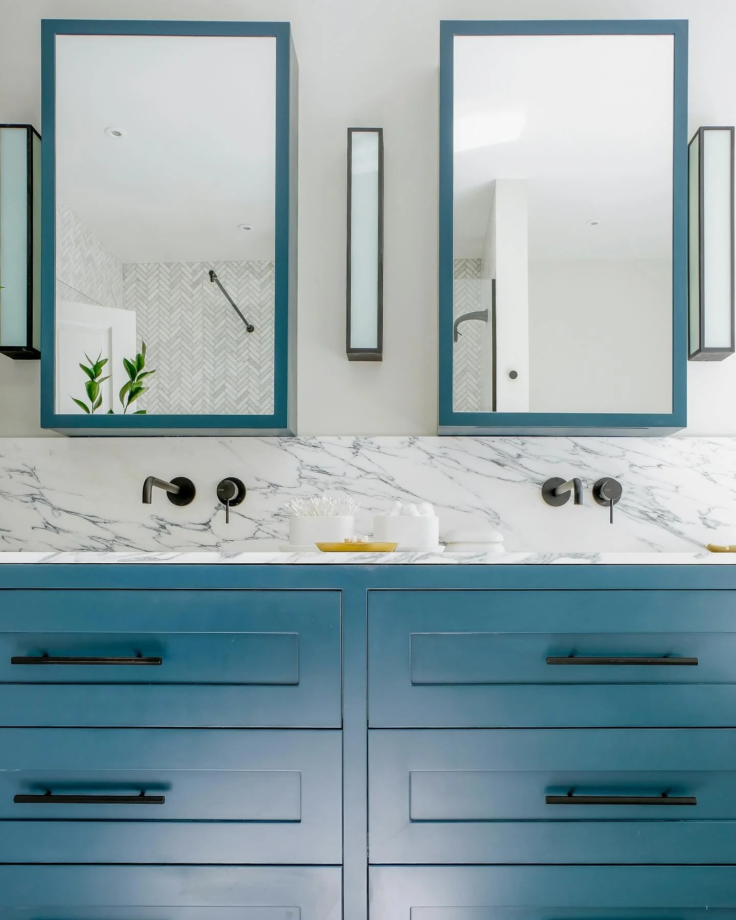 Upgrade your space with a semi-custom vanity remodel 🏠because details make the difference. 💫
