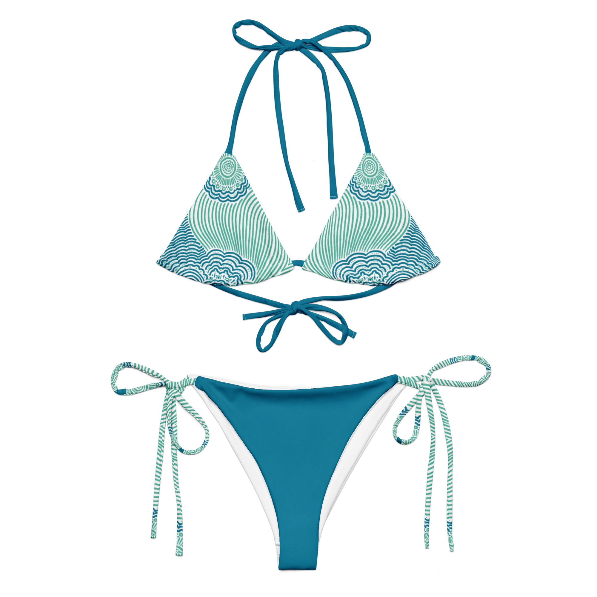 Tidepool Aqua String Bikini