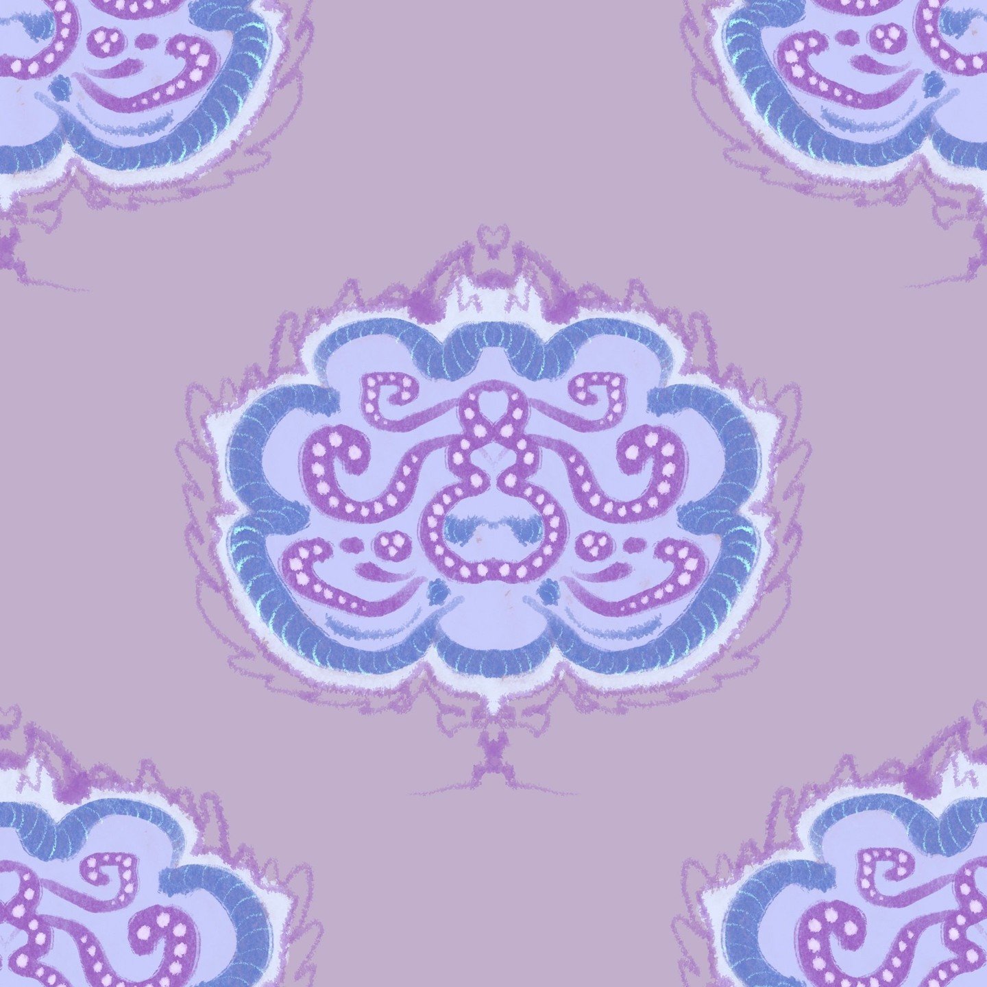 Patterns are a passion! 
What color version do you prefer?

#womenofillustration