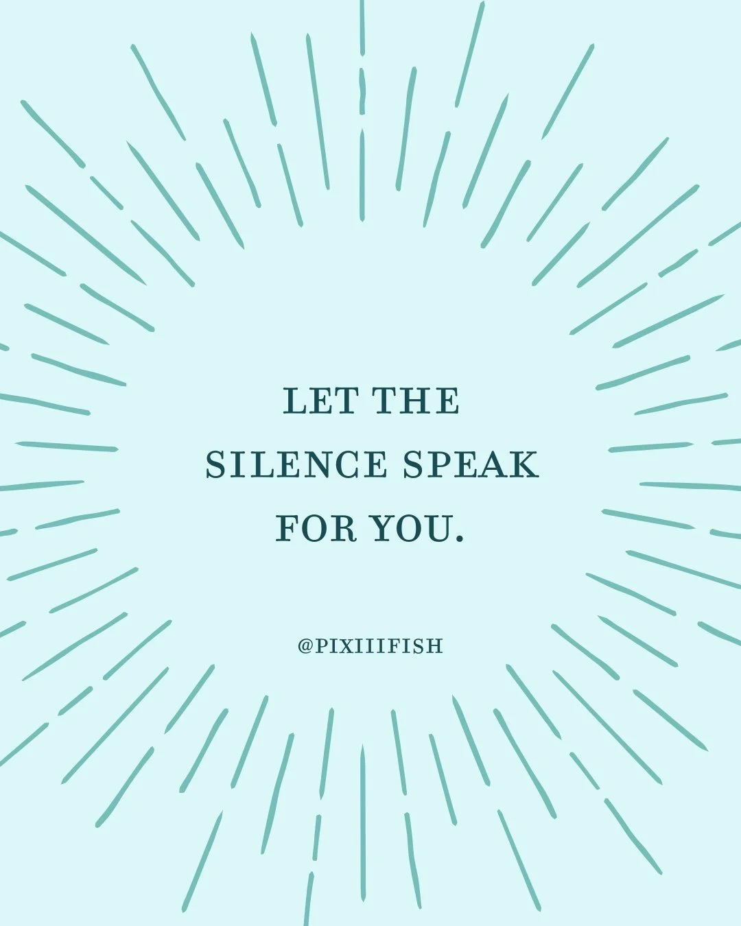 When you get still and listen, you get to know your true self. That&rsquo;s what the Talisman of Stillness is all about. 

Get silent, get still. Listen to your body. Get clarity.