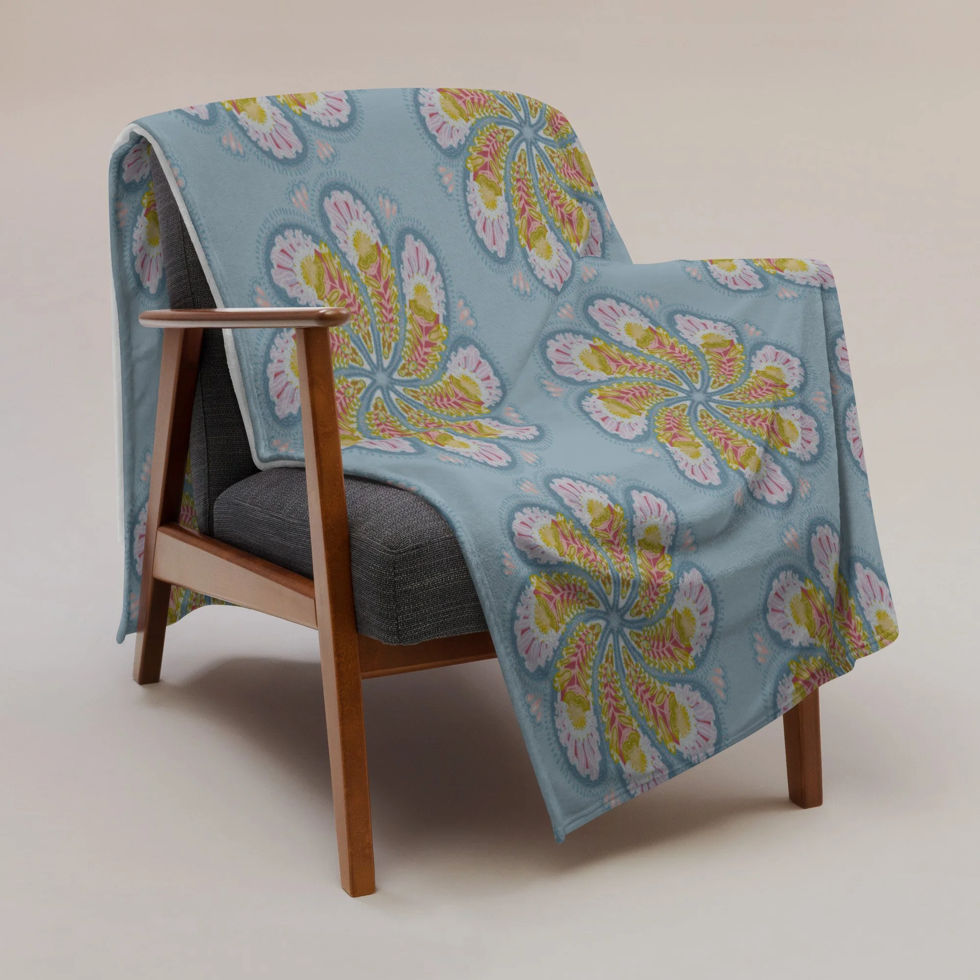 Boteh Bloom Throw Blanket