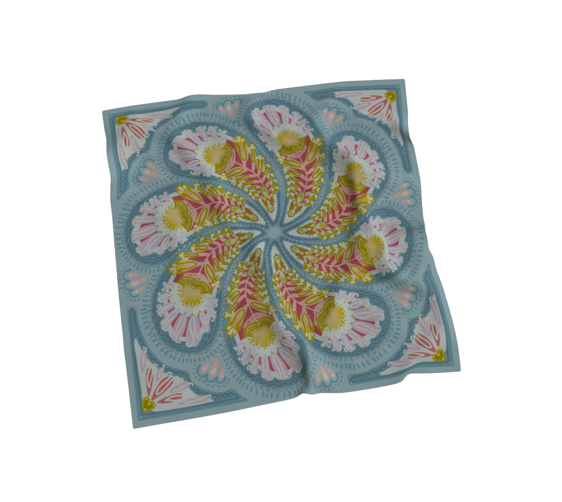 Boteh Bloom Silk Scarf