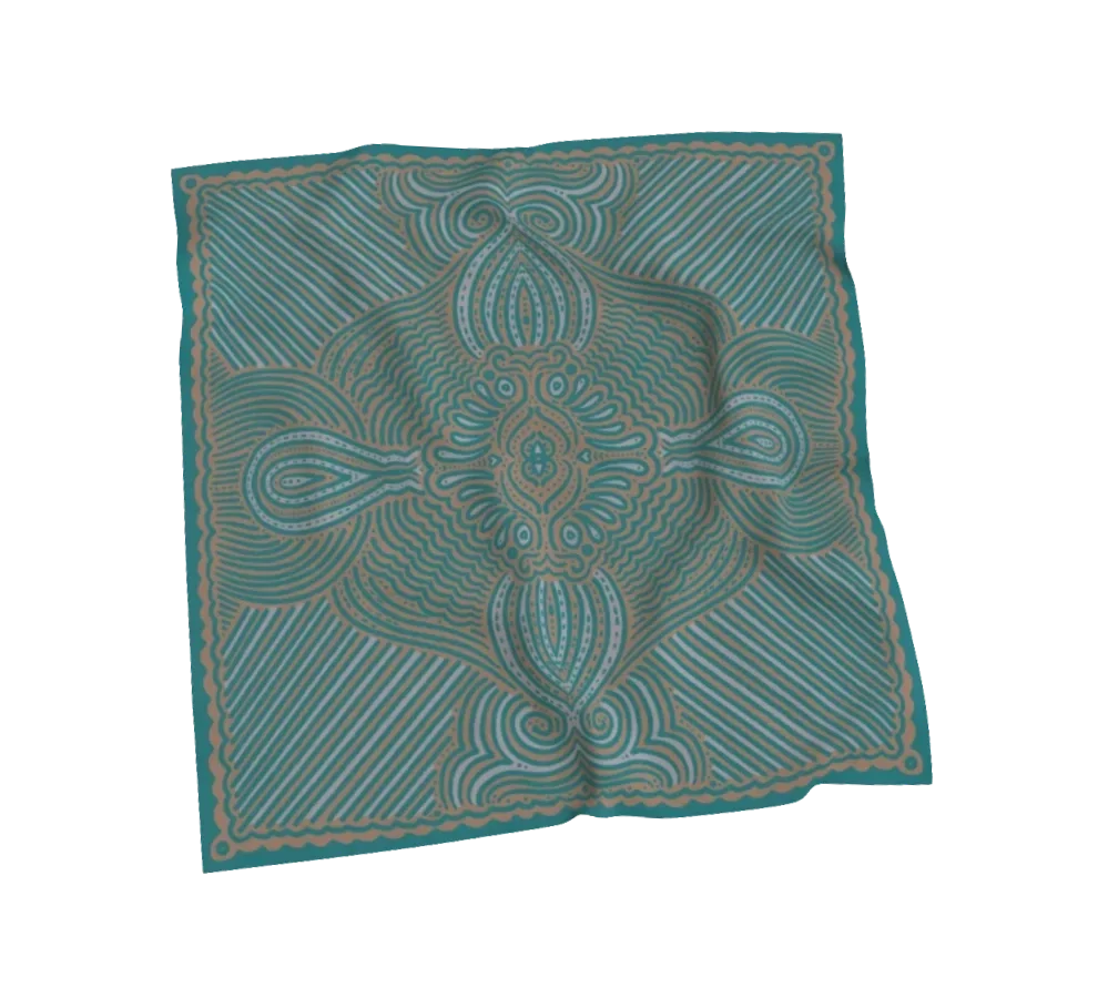 a scarf used for hape ceremony can be dark colored