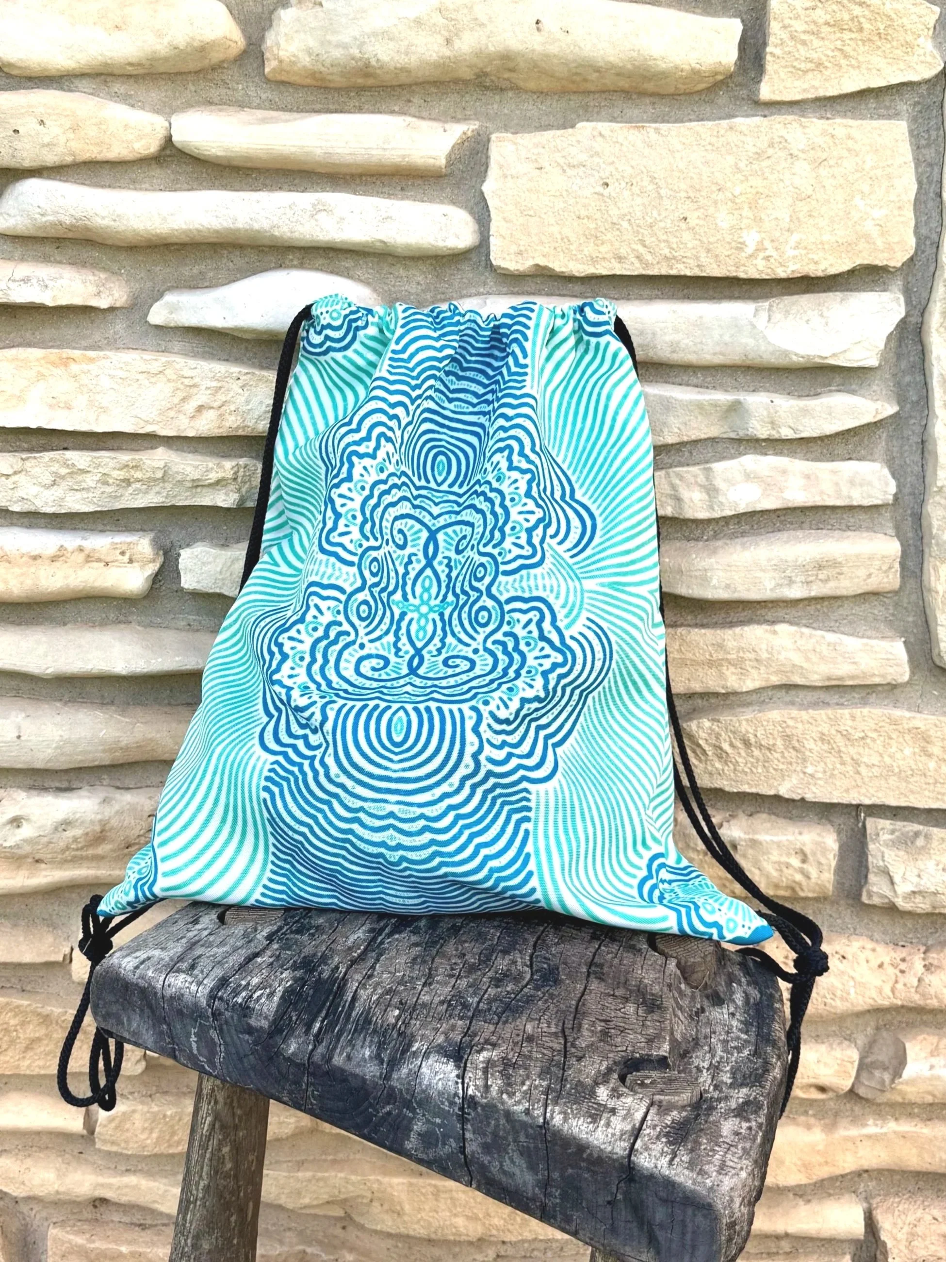 Solar Spiral Drawstring Bag