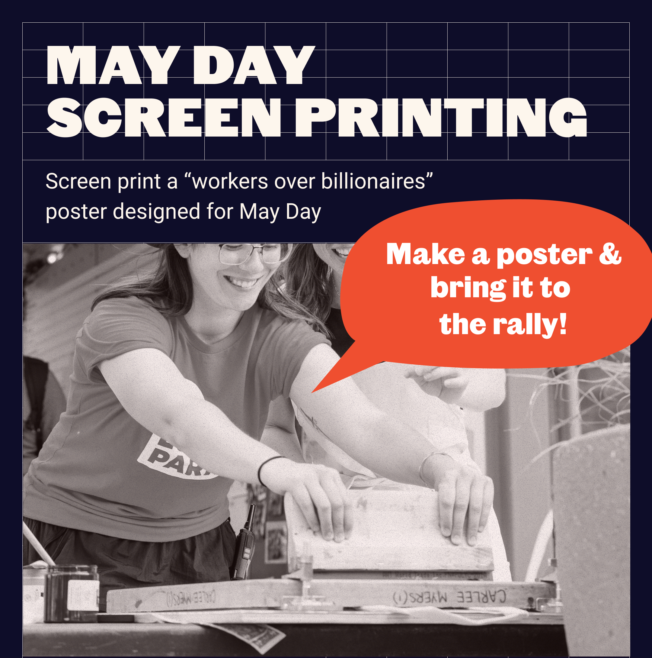 May Day Screen-printing