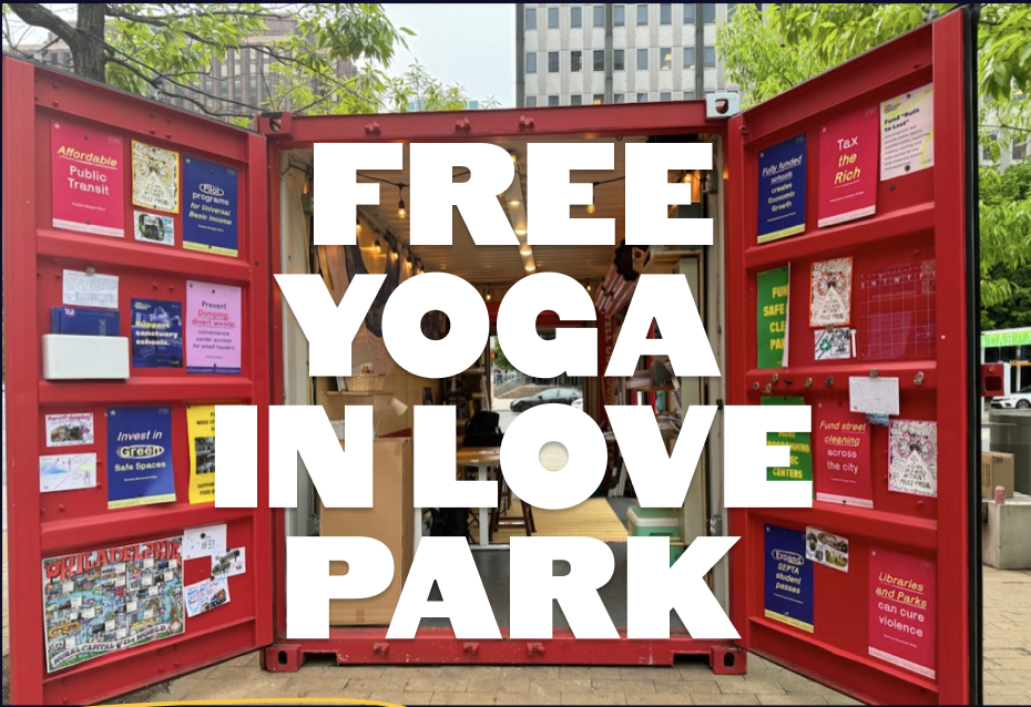 Free Yoga in Love Park 