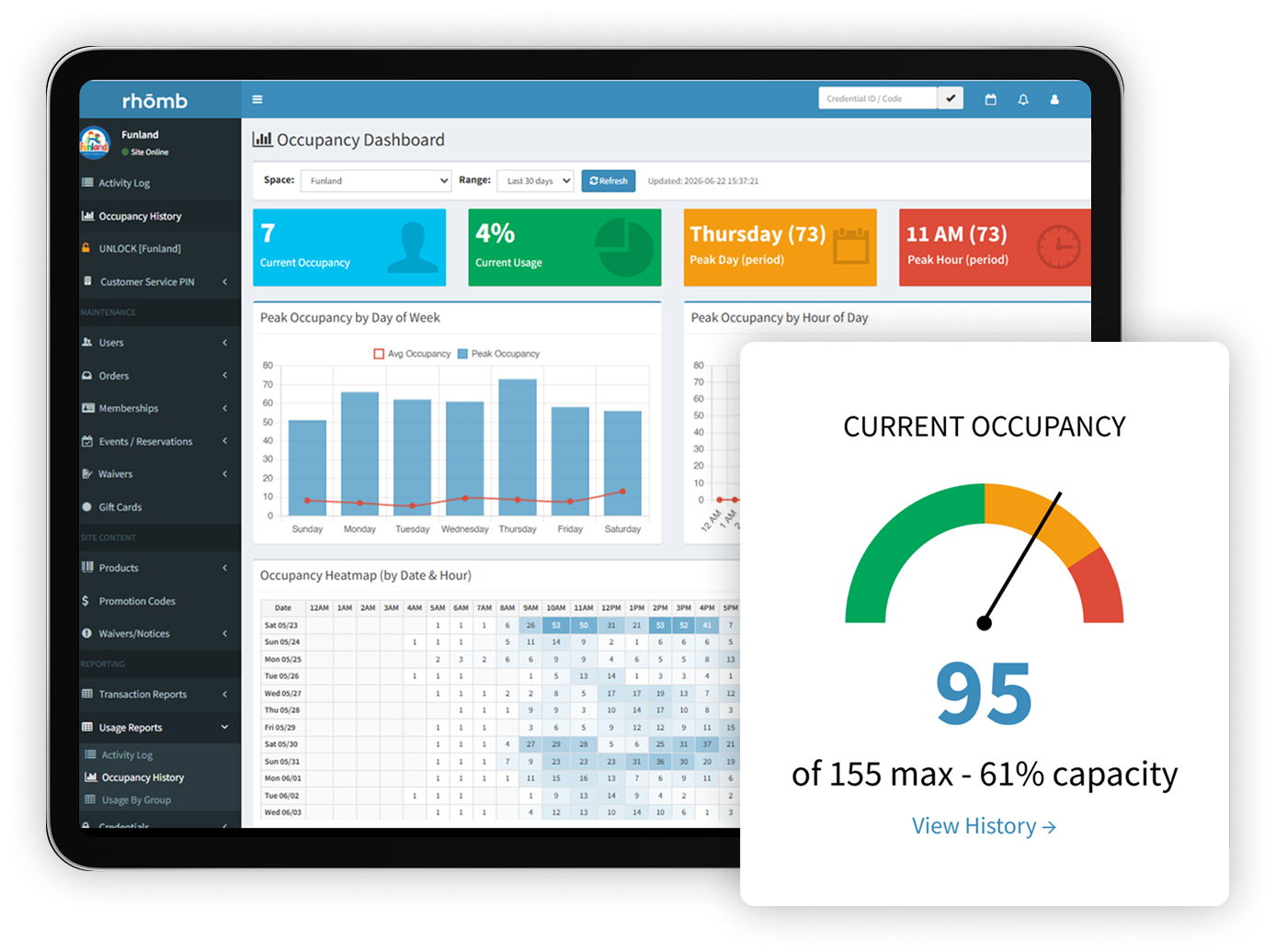 New in Rhōmb: Saved Payments &amp; Real-Time Occupancy Tracking