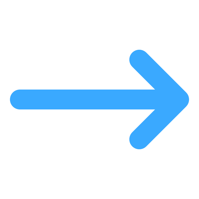 Blue right-pointing arrow icon on a black background