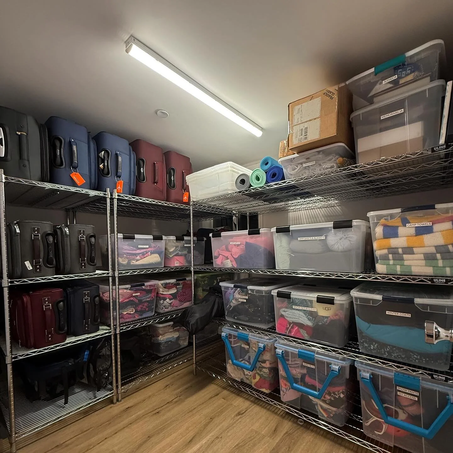 Creating Systems That Stick ✅
For this project, we transformed a cluttered storage space into an organized system that actually works. We sourced sturdy shelves and clear bins, sorted every item into thoughtful categories, and worked alongside our c