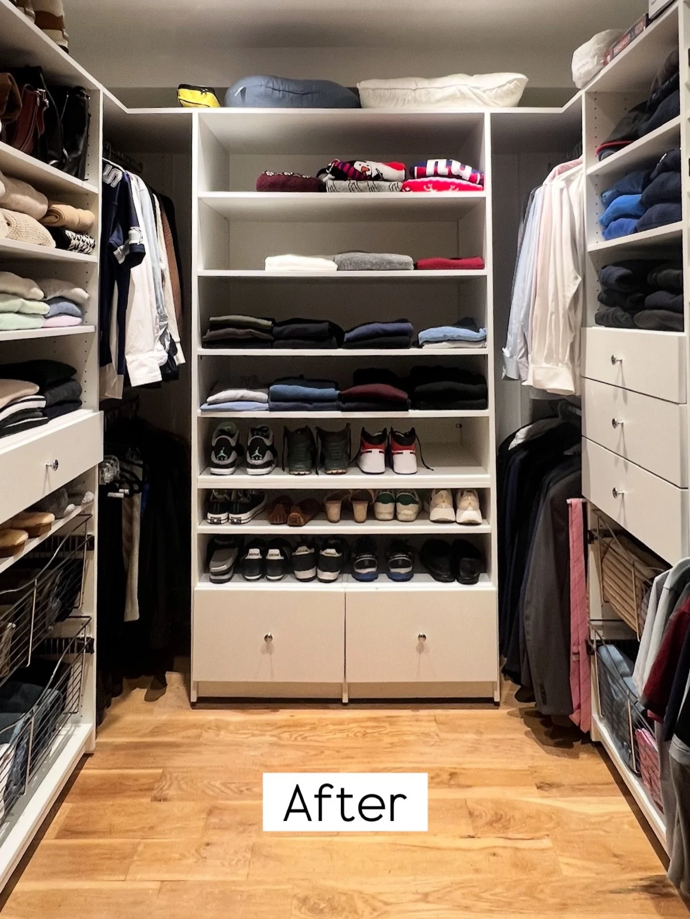 Cluttered closets lead to chaotic minds 🌀

In one session, this closet went from drop zone to functional, stress-free space designed to make daily routines easier. 

With a few shelf adjustments, we made this space work smarter, taking the decision 