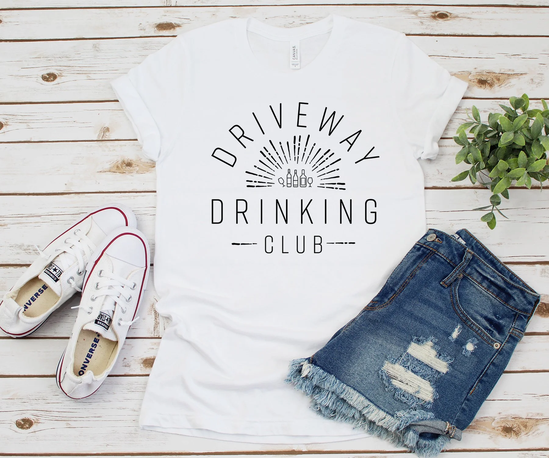 Driveway Drinking Club Unisex Short Sleeve T-Shirt