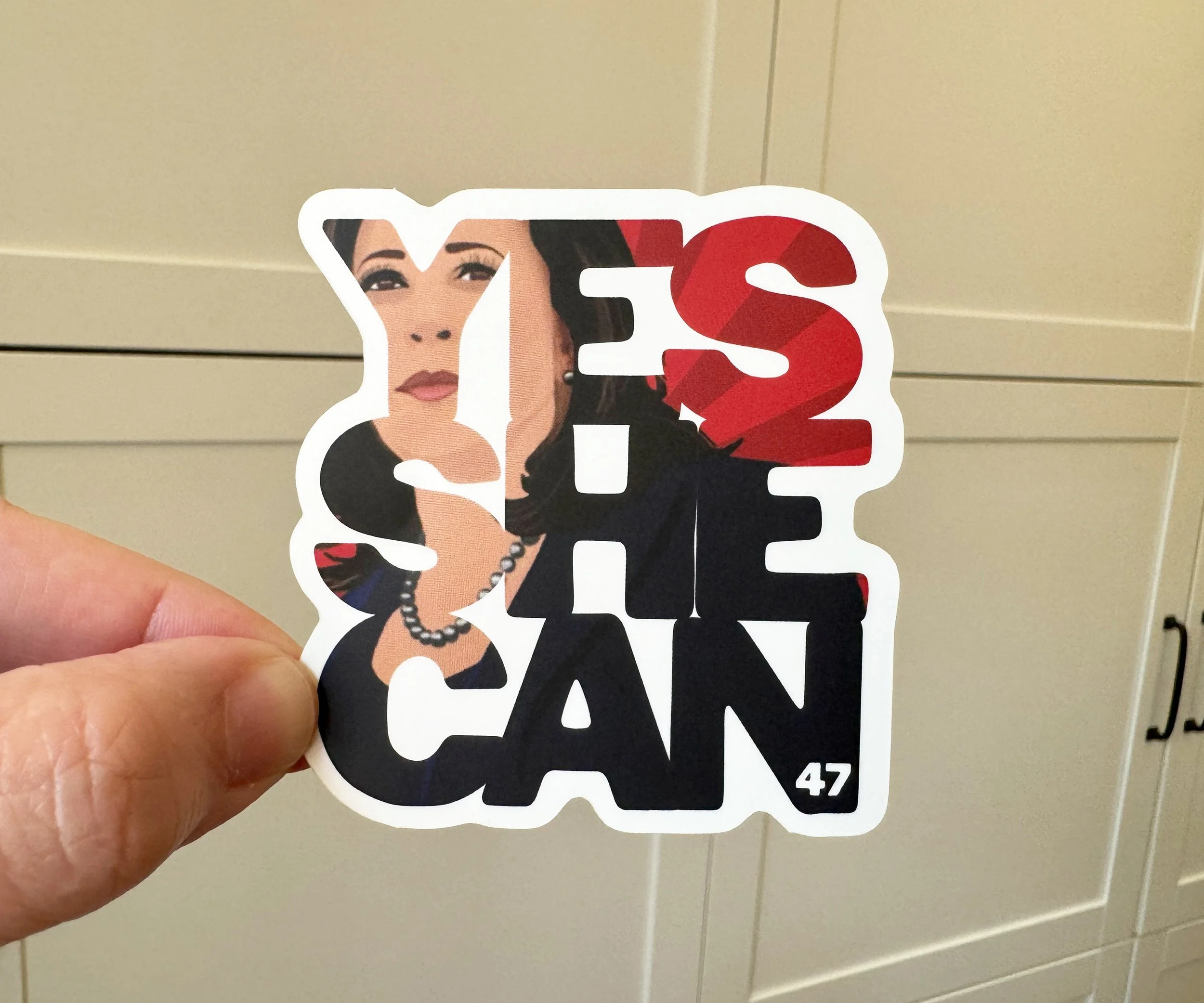 Yes She Can, Kamala Harris '24 Die Cut Sticker