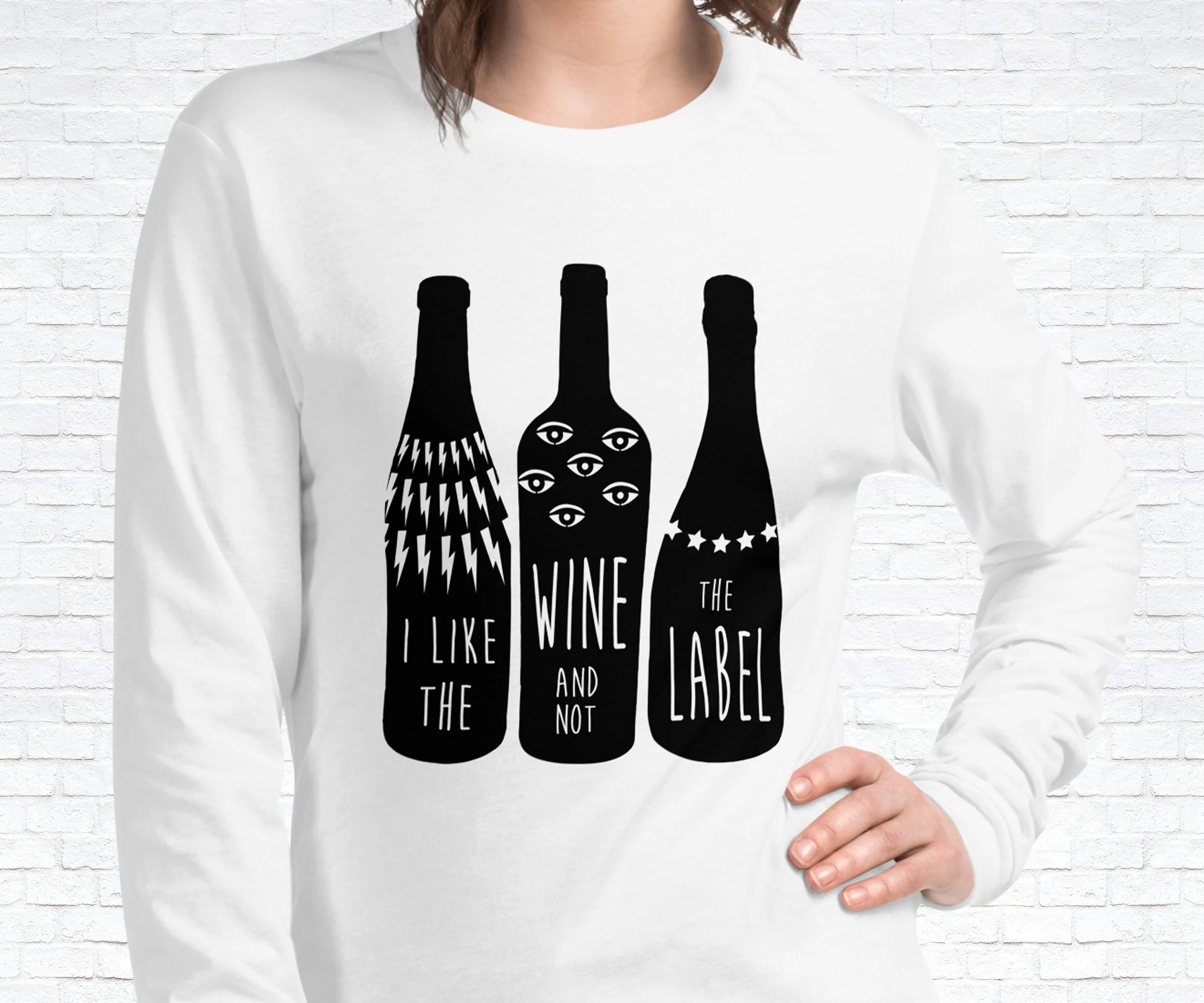 I Like the Wine and Not the Label LS Shirt 02.jpg