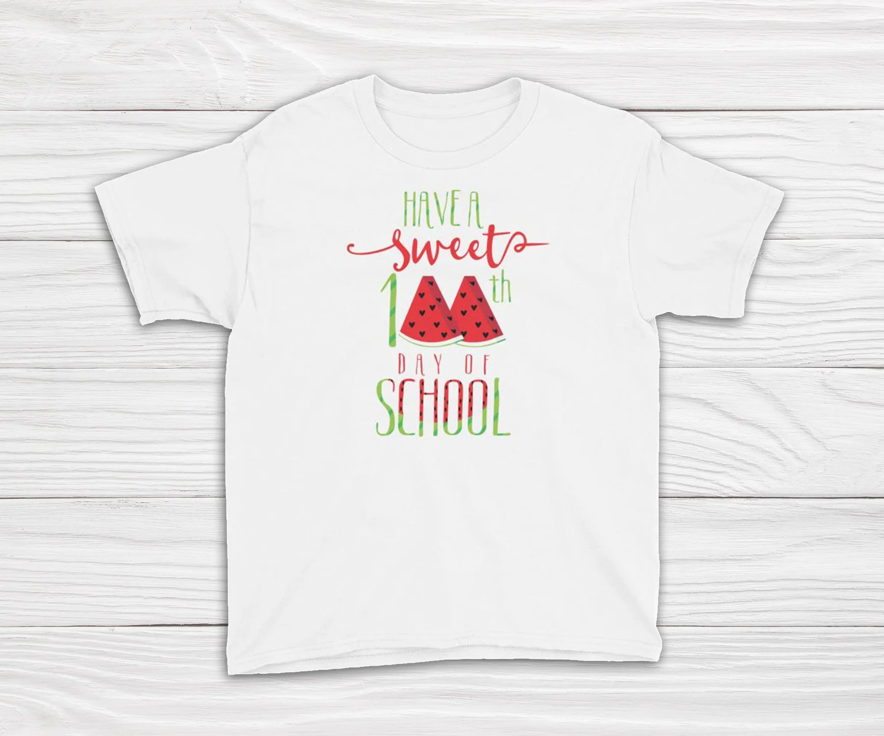 Watermelon Sweet 100th Day of School Youth T-Shirt