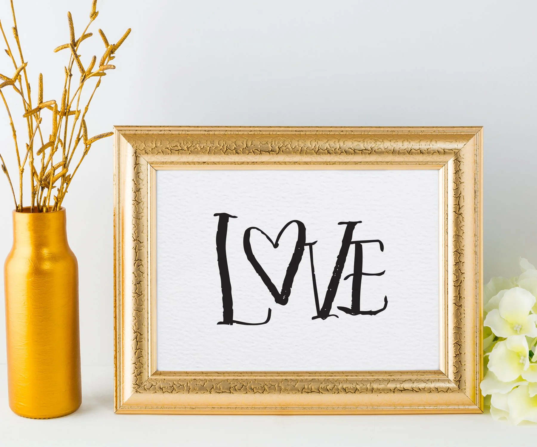 LOVE 5x7 Hand Lettered Art Print