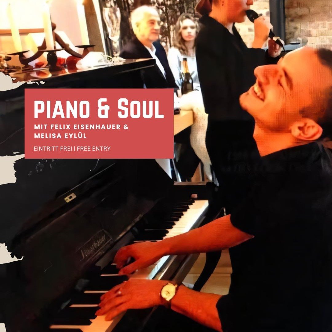 Am Donnerstag bei uns: Piano & Soul mit @mr.eisenhauer und @melisaeylul
Wir freuen uns sehr auf den Abend.
Ab 20:30 geht's los!
