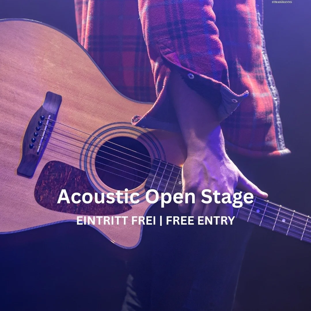 Heute Abend bei uns: Acoustic Open Stage
Es gibt Gitarren und E-Piano und Mikrofone. Ihr könnt Songs performen, Witze erzählen oder einen Poetry Slam performen. Kommt vorbei.