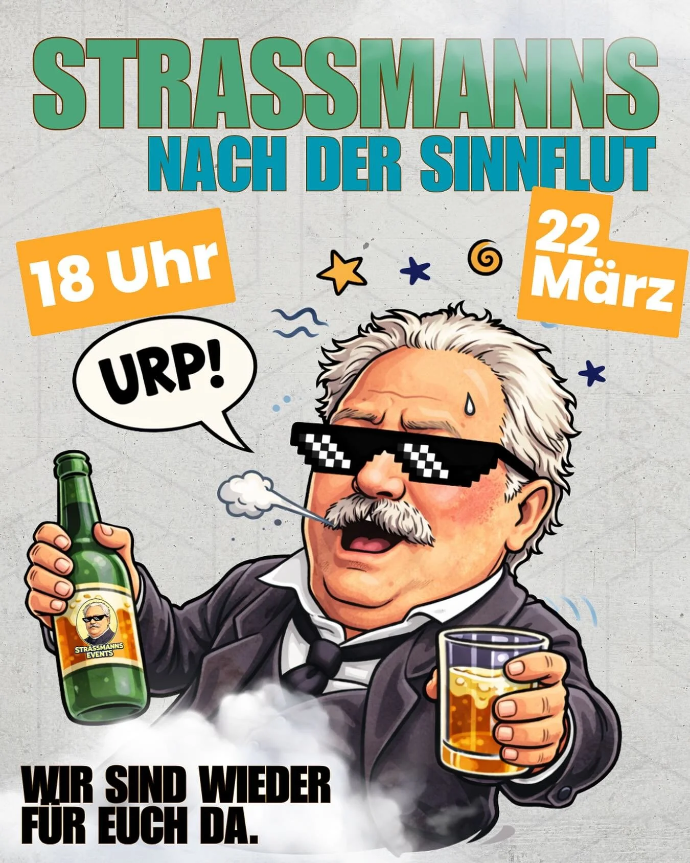 Heute ist Strassmanns &bdquo;Nach dem Regen kommt ein Regenbogen.&ldquo; Tag&hellip;
Wir sind ab heute wieder zur&uuml;ck und haben ein bisschen Schlabberrack f&uuml;r euch.

Schaut mal in unsere Storys&hellip;😎
