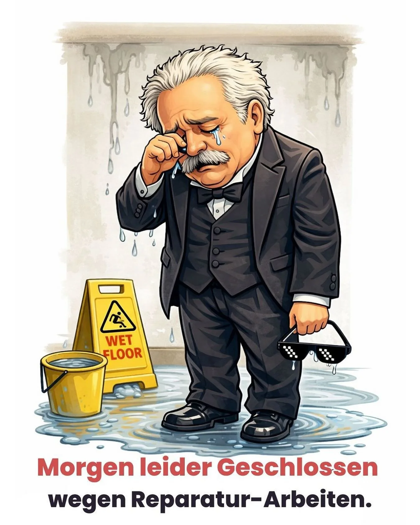 Liebe Strassmanns G&auml;ste,

morgen bleibt unsere T&uuml;r leider nochmal geschlossen. Der Wasserschaden h&auml;lt uns noch ein bisschen auf Trab und ein paar notwendige Reparaturen stehen an.

Aber keine Sorge: Ab Mittwoch sind wir wieder in gewoh