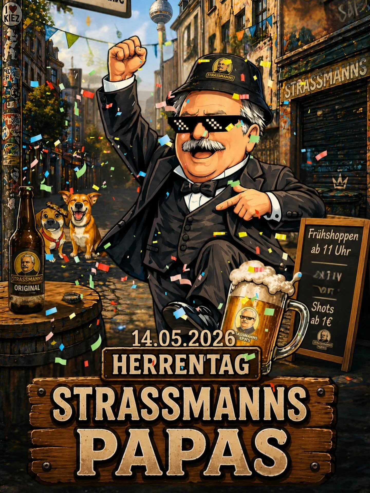 Strassmanns Papas &amp; Herren.
Wir sind da f&uuml;r euch!!!