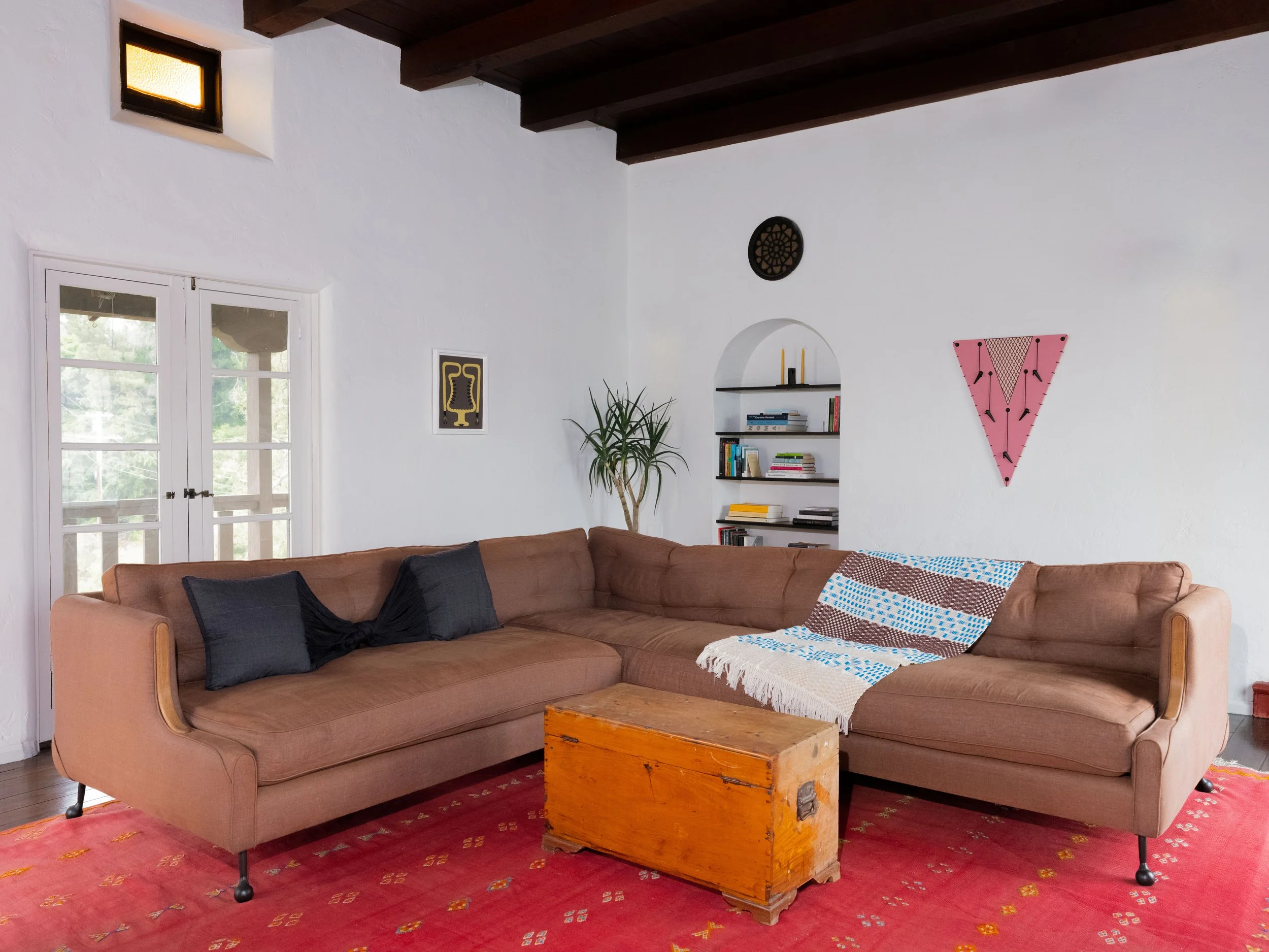 Installation view, Pepper Tree, works by Natalie Beall and Lily Gildor.