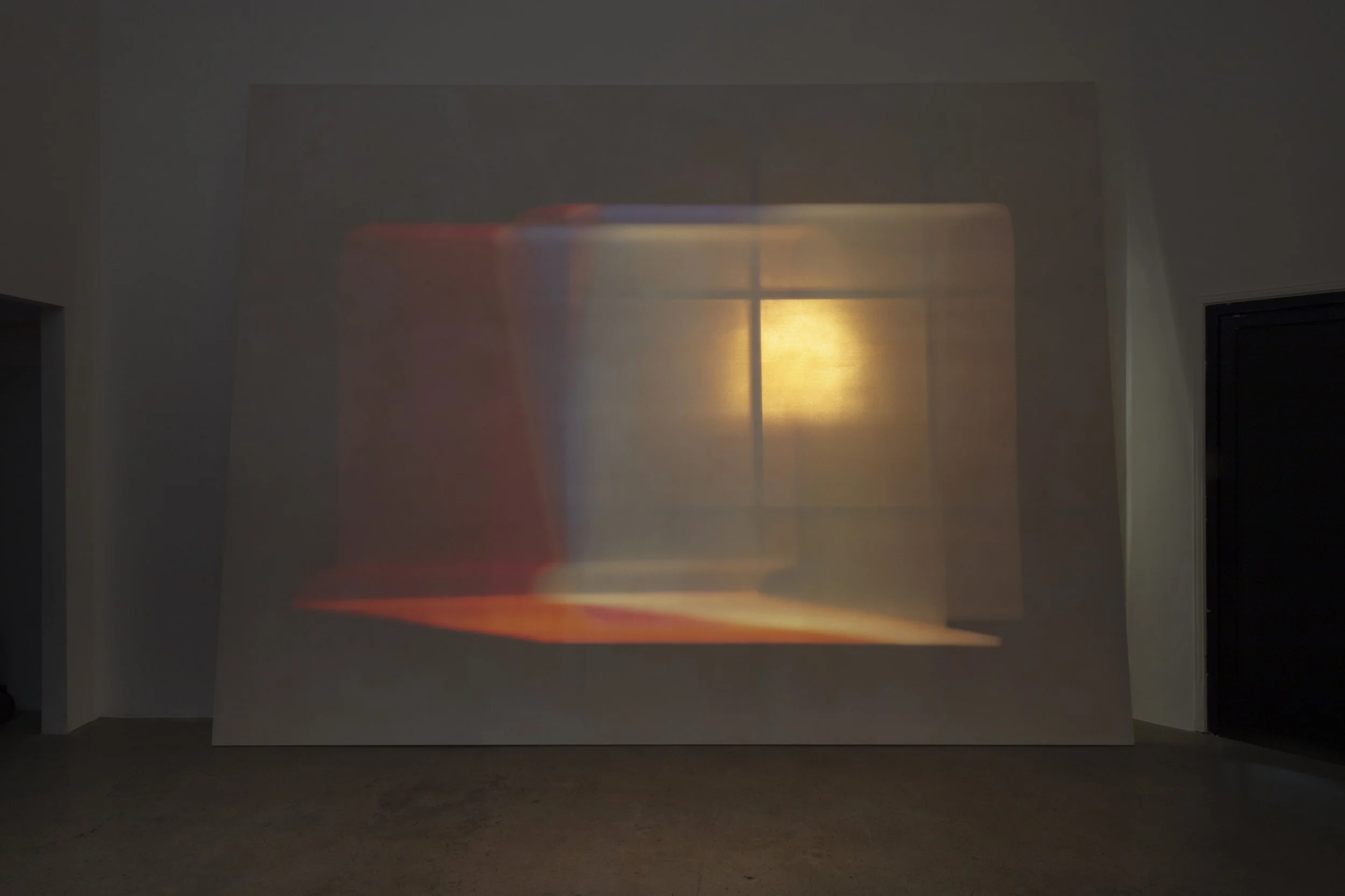 Blinn and Lambert, Only out an hour, 2026, 35mm slide projection, daylight, 100 minutes on loop, silent.