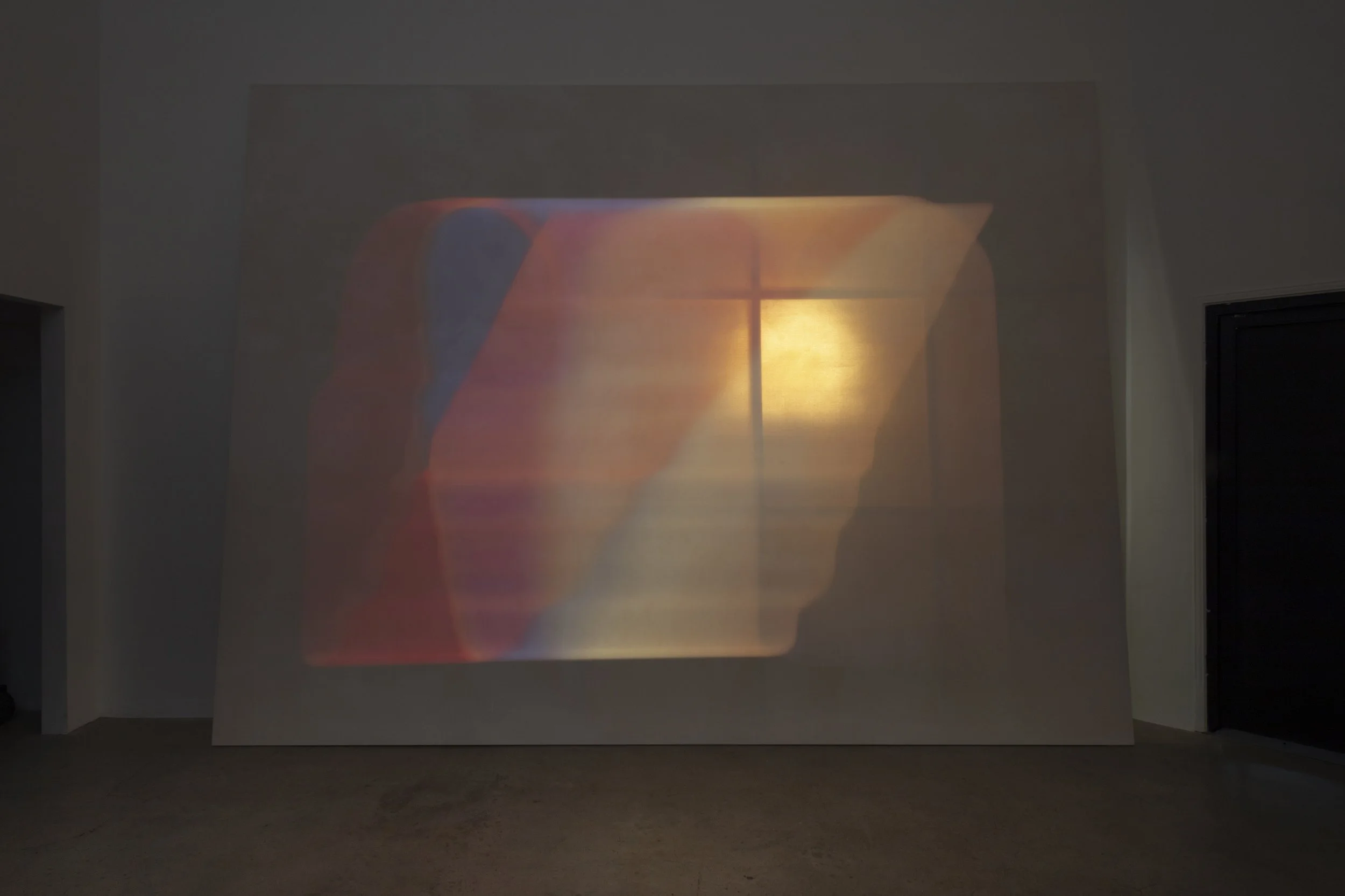 Blinn and Lambert, Only out an hour, 2026, 35mm slide projection, daylight, 100 minutes on loop, silent.