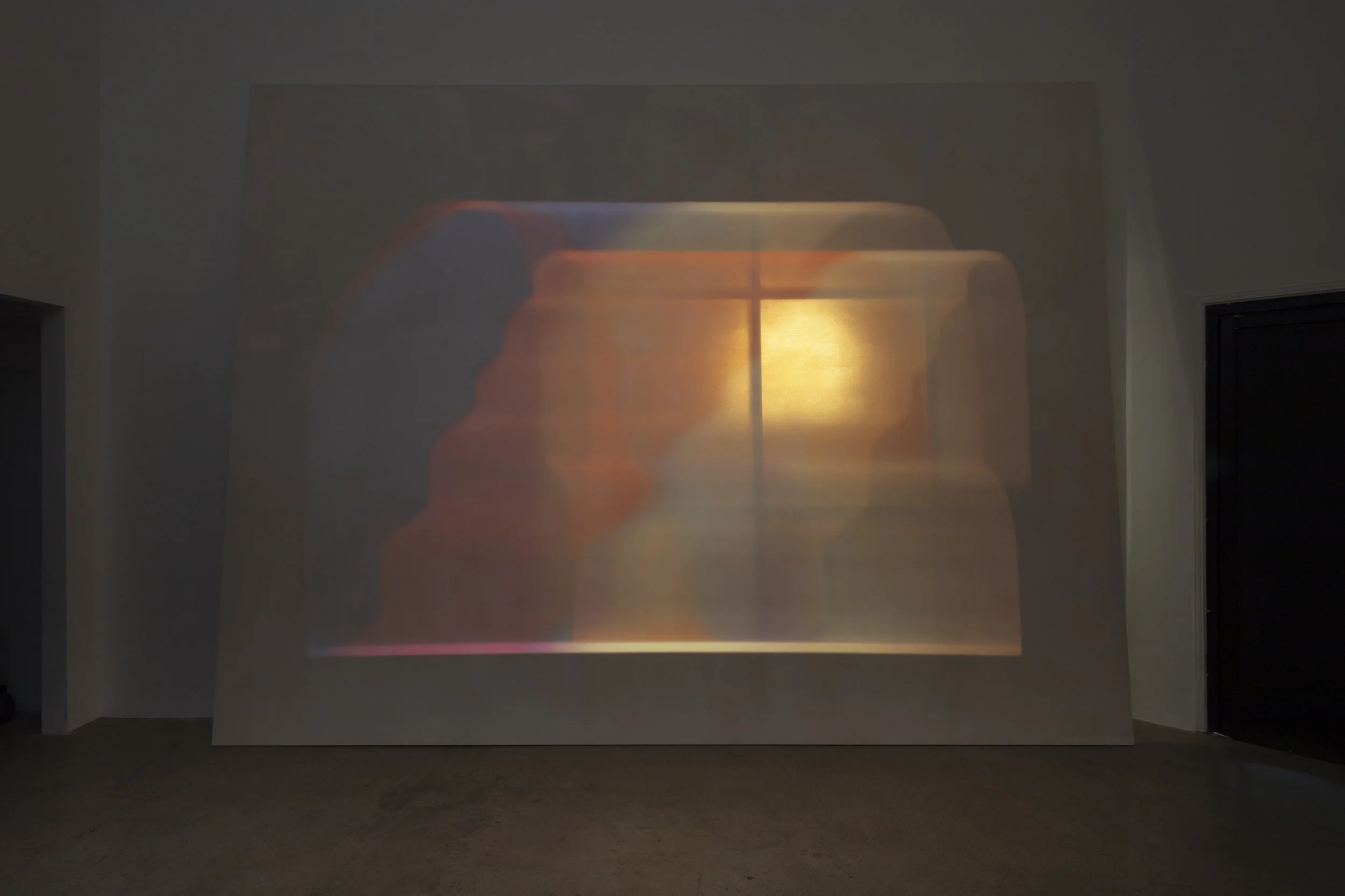 Blinn and Lambert, Only out an hour, 2026, 35mm slide projection, daylight, 100 minutes on loop, silent.