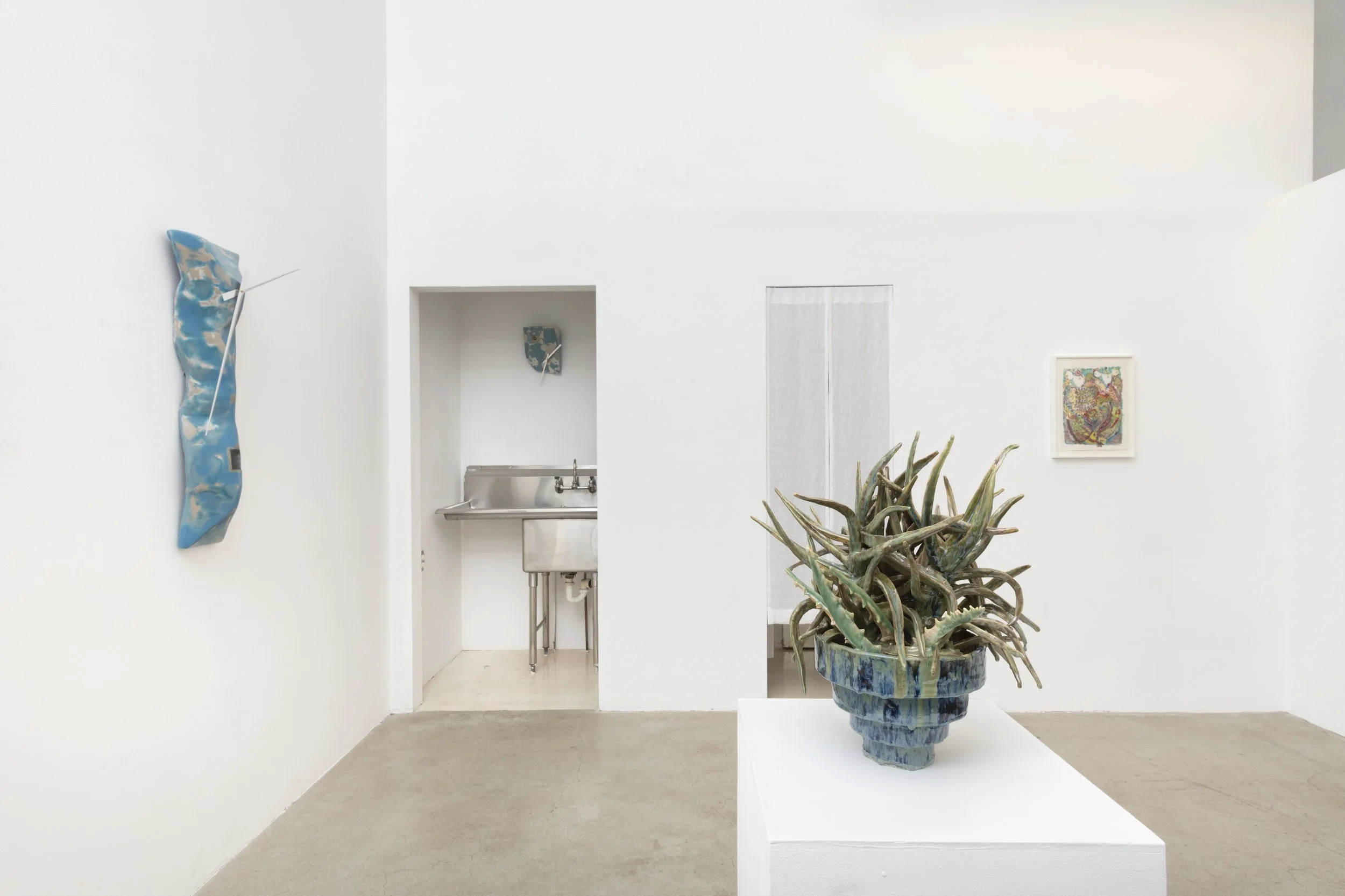 Installation view, Touching Grass, North Loop West, Los Angeles, CA. November 21, 2025 – January 3, 2026. Image courtesy Josh Schaedel.