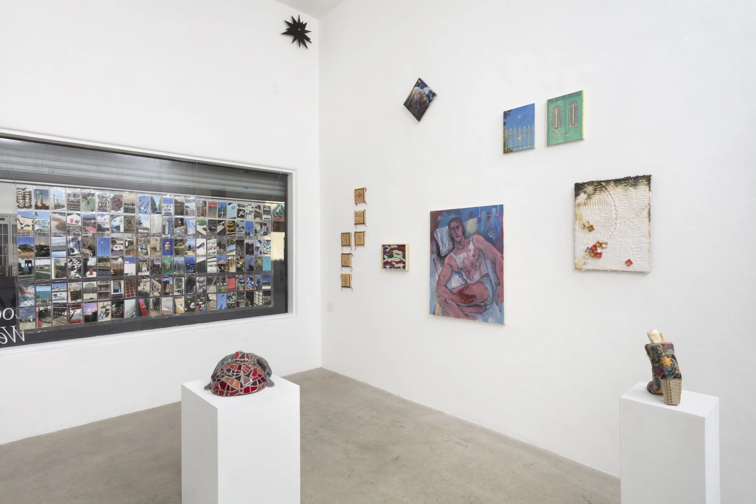 Installation view, Triangle Projects Presents!, North Loop West, Los Angeles, CA. January 9, 2025 - February 7, 2026. Image courtesy Josh Schaedel.