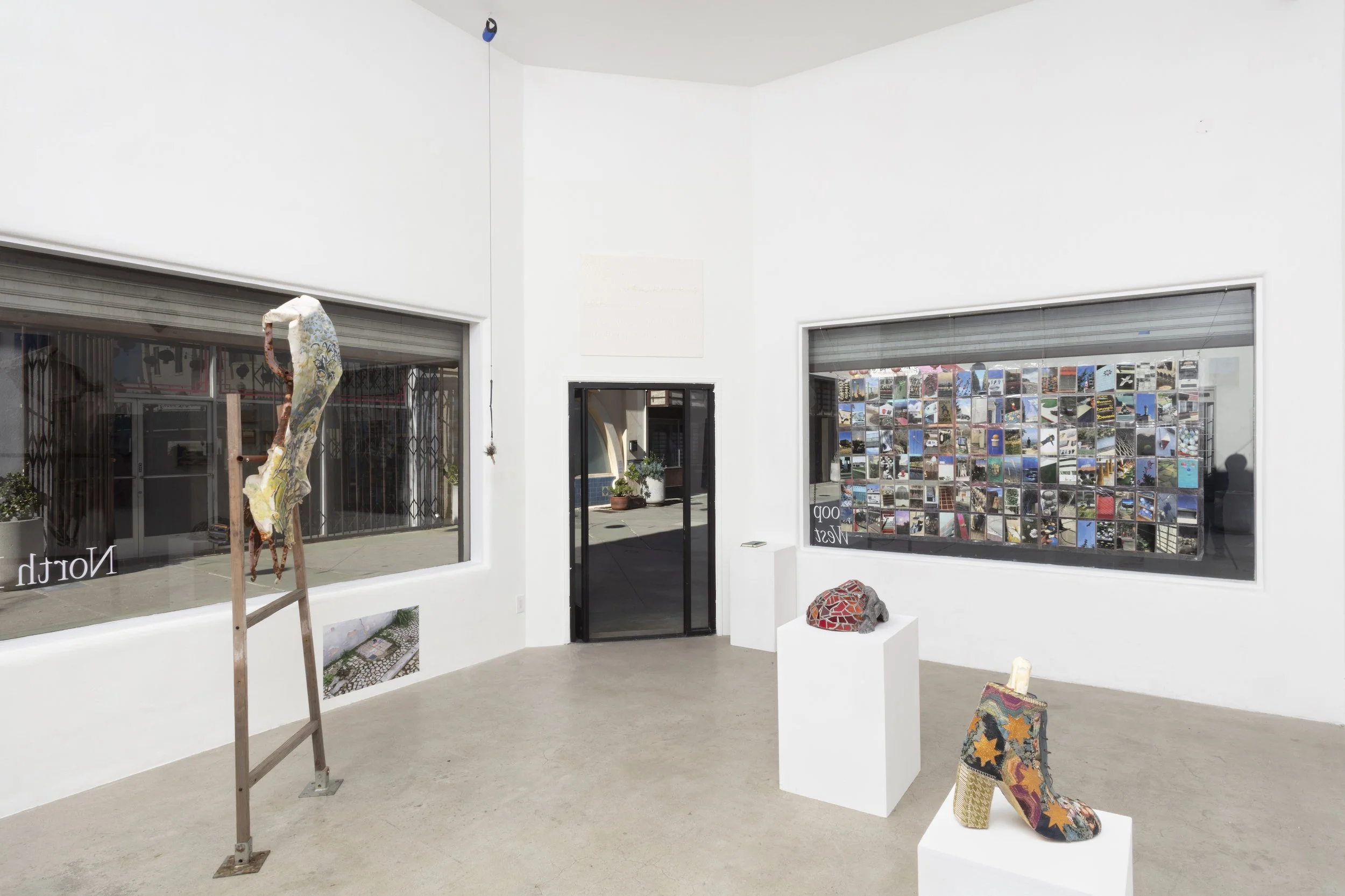 Installation view, Triangle Projects Presents!, North Loop West, Los Angeles, CA. January 9, 2025 - February 7, 2026. Image courtesy Josh Schaedel.