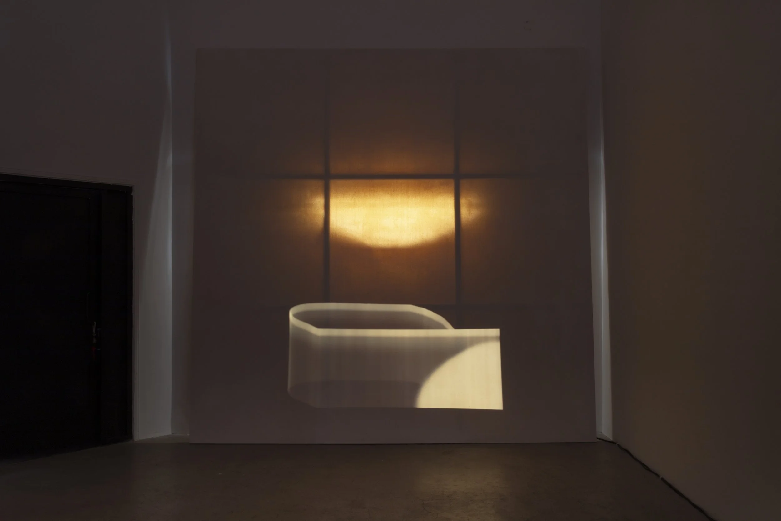 Blinn and Lambert, Only out an hour, 2026, 35mm slide projection, daylight, 100 minutes on loop, silent.