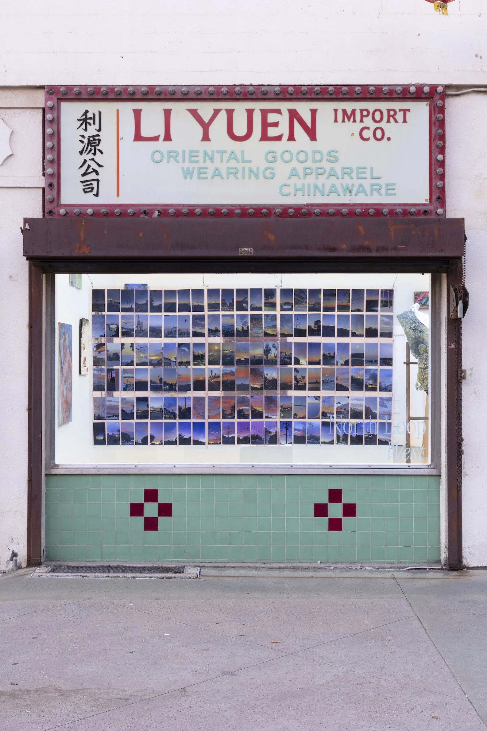 Installation view, Triangle Projects Presents!, North Loop West, Los Angeles, CA. January 9, 2025 - February 7, 2026. Image courtesy Josh Schaedel.