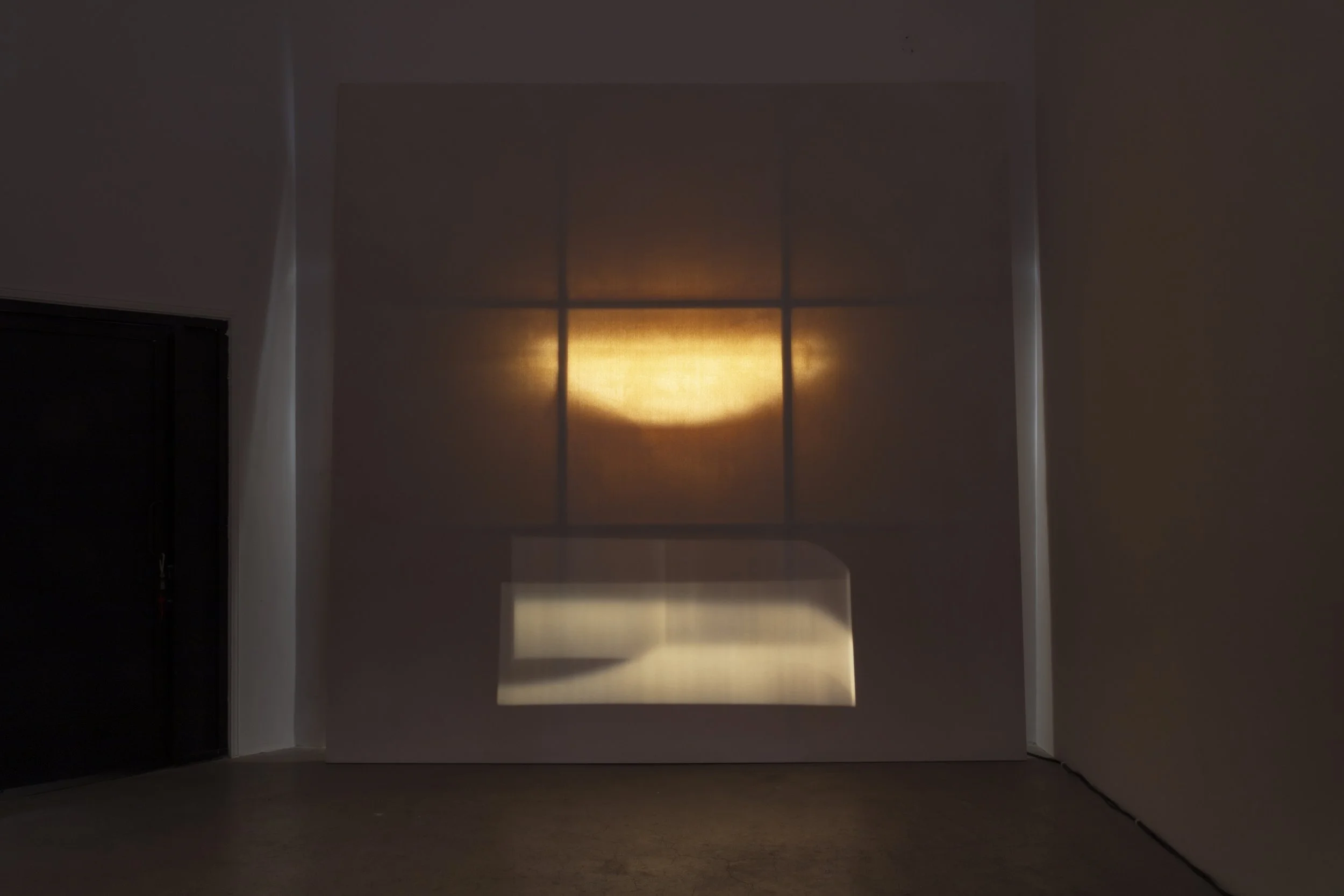 Blinn and Lambert, Only out an hour, 2026, 35mm slide projection, daylight, 100 minutes on loop, silent.