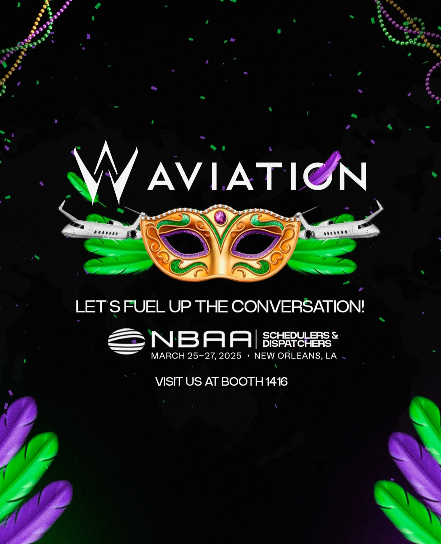 We&rsquo;re bringing the spirit of New Orleans to NBAA Schedulers &amp; Dispatchers 2025! 🚀✈️ 

Join us at Booth #1416 and let&rsquo;s fuel up the conversation over the best service, best amenities, and best fuel prices in South Florida! 🔥⛽

📍 New