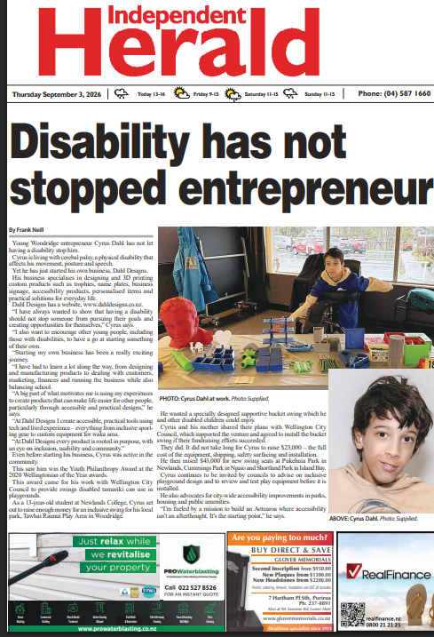 Cyrus Shares His Story: Disability Has Not Stopped This Young Entrepreneur