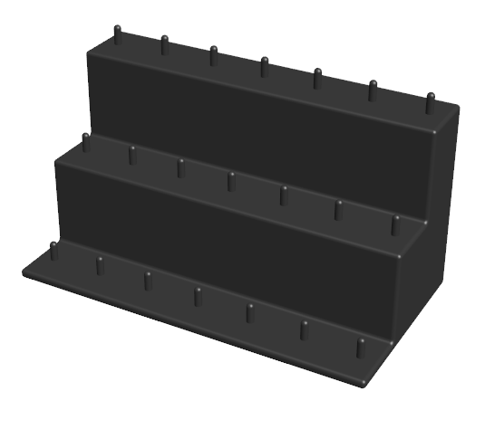Customisable 3 Tier Ooshie Display Shelf